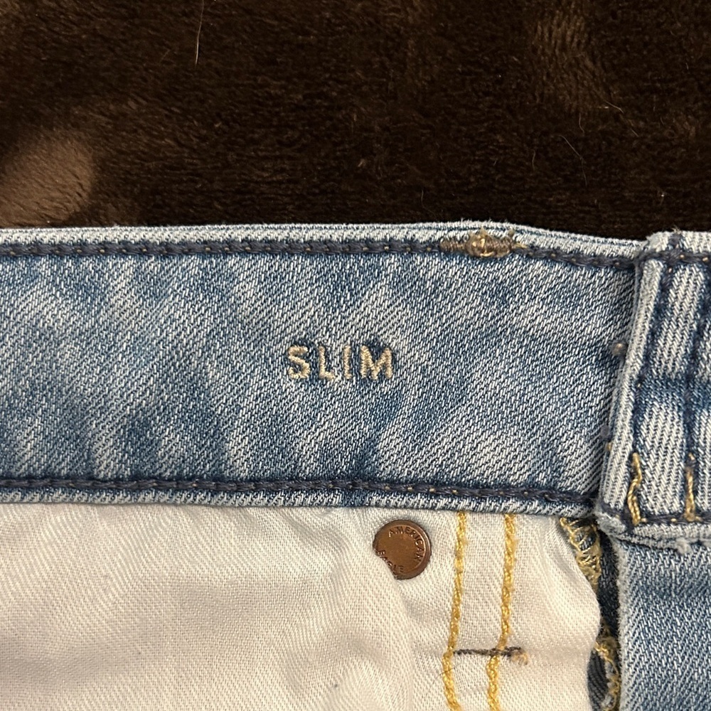 American Eagle Outfitters Light Blue Slim Men Jeans, size 29x32 - Picture 9 of 10